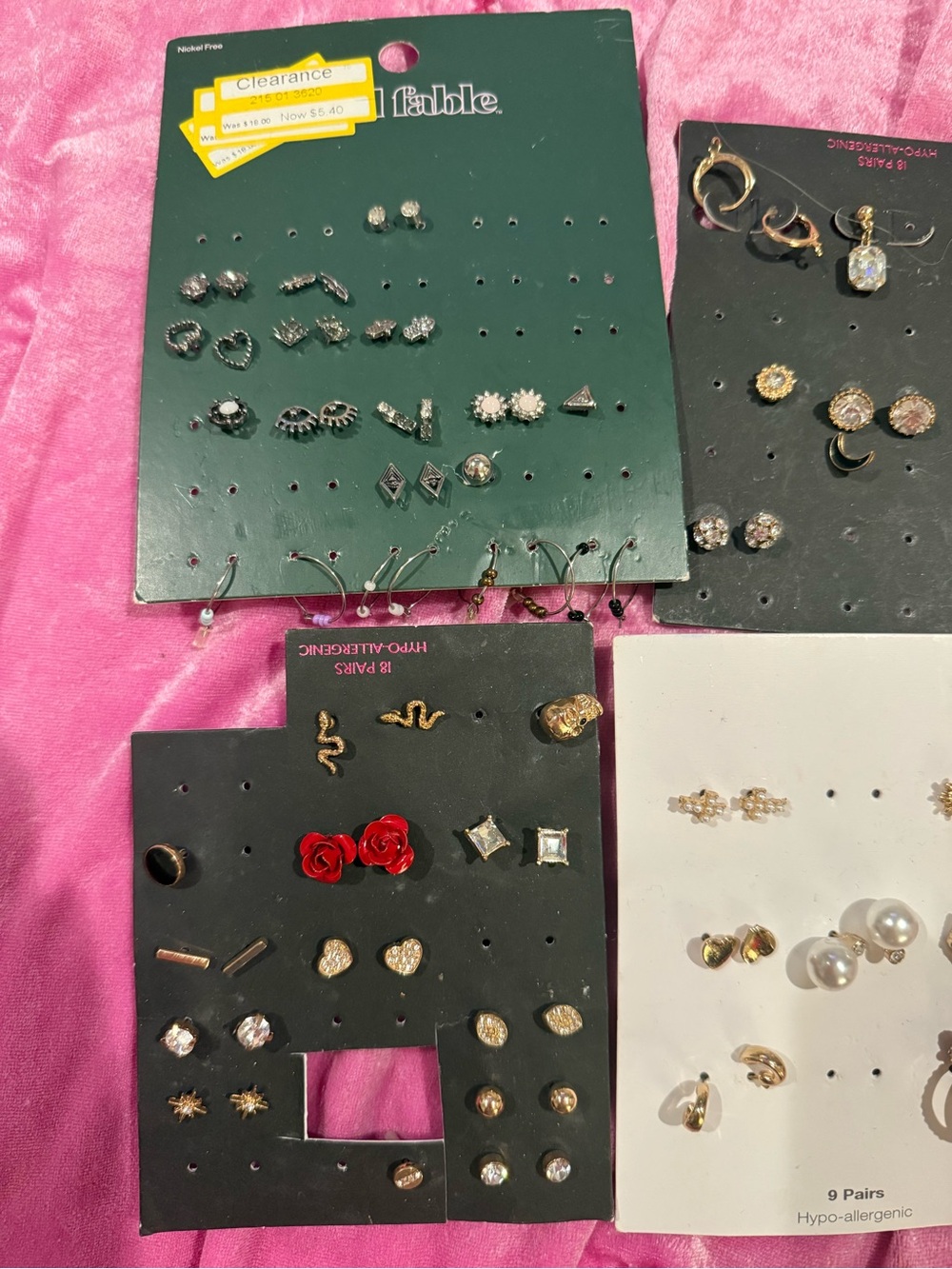 Gold Jewelry Bundle | Studs, Hoops, Pearls  | 25+ Pieces